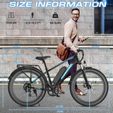 Bicicleta Eléctrica 750W, 60 Millas, Suspensión, 26 Fat Tire