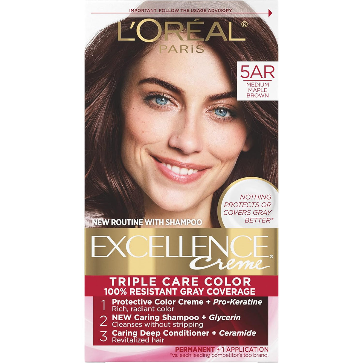 Crema de tinte permanente para cabello Excellence