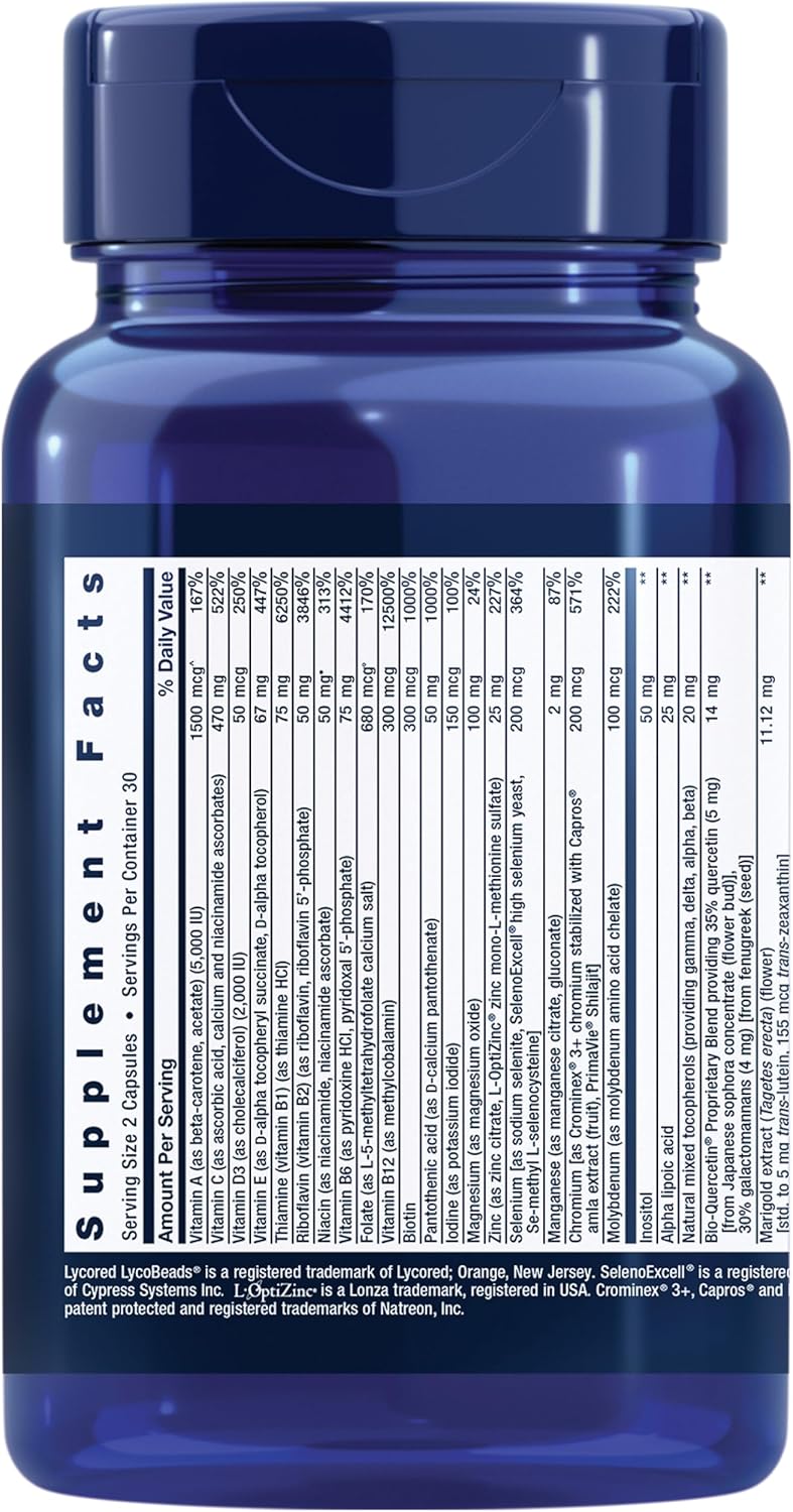 Life Extension Multivitamínico Dos por Día - Salud Cardiovascular y Cerebral