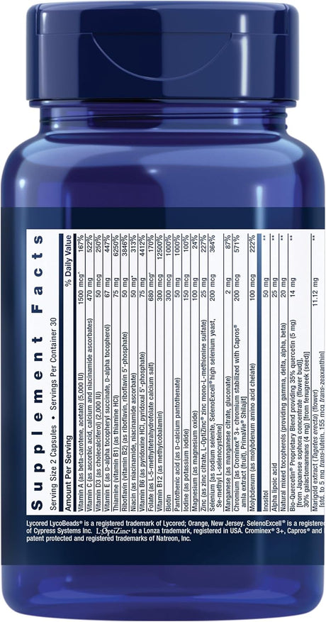 Life Extension Multivitamínico Dos por Día - Salud Cardiovascular y Cerebral