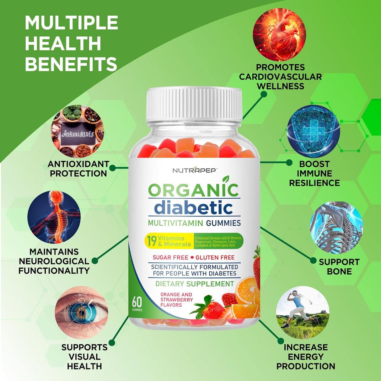 Gummies Multivitamínicos Sin Azúcar - Salud Total - Modelo 2023