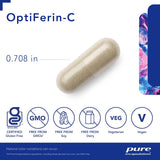 Suplemento Pure Encapsulations OptiFerin-C de hierro 60 cáp