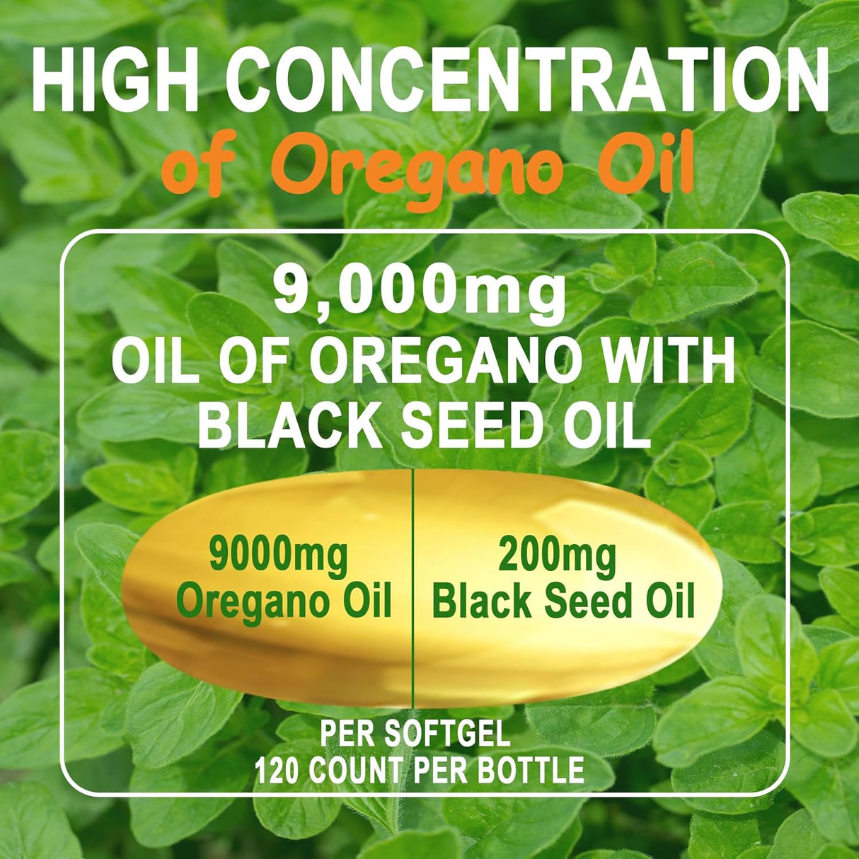 Aceite de orégano en softgels Organics, 120 cápsulas