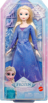 Muñeca Elsa Frozen Mattel con accesorios, look patinaje, ref.