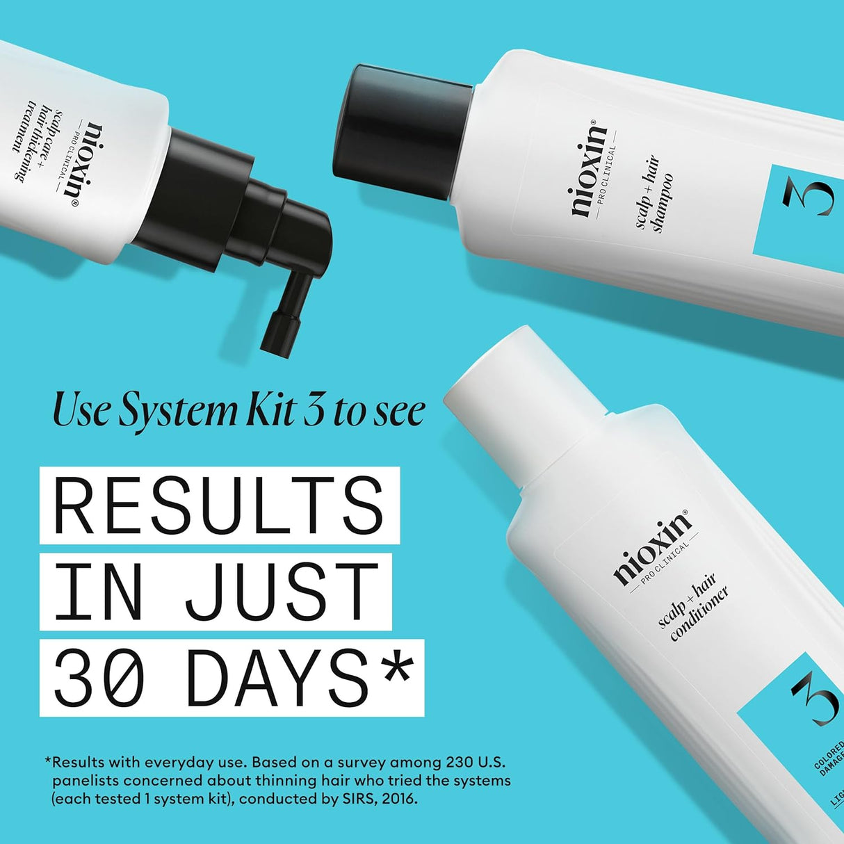 Acondicionador Engrosador para Cabello Dañado con Adelgazamiento - System 3