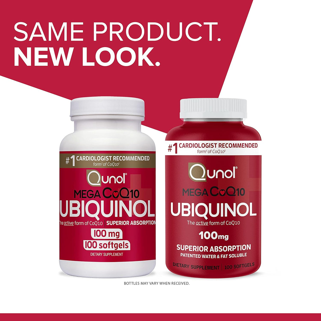 Suplemento Qunol Mega Ubiquinol natural Coq10 100 mg  100 un
