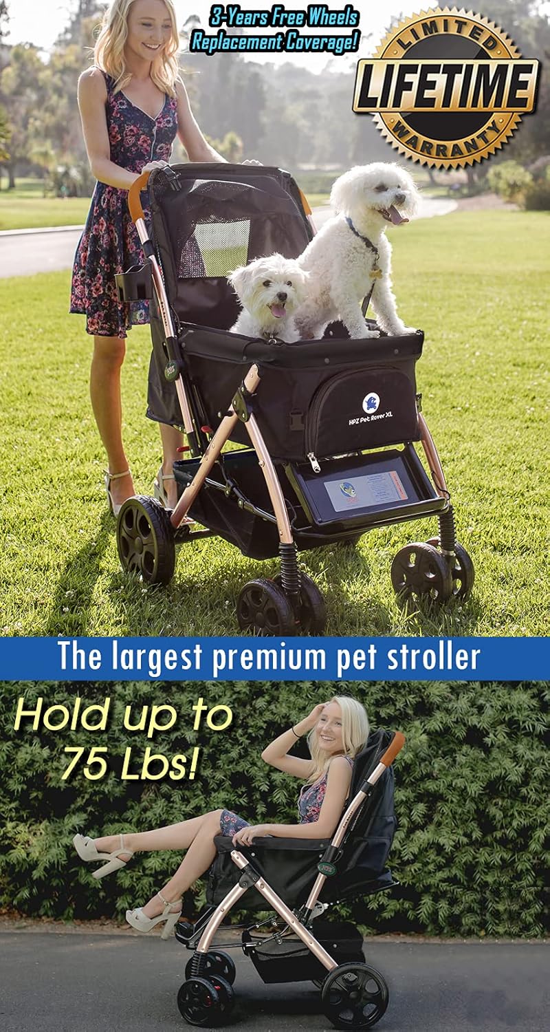 Carrito para mascotas HPZ Pet Rover, pesado, 2nd-Gen.