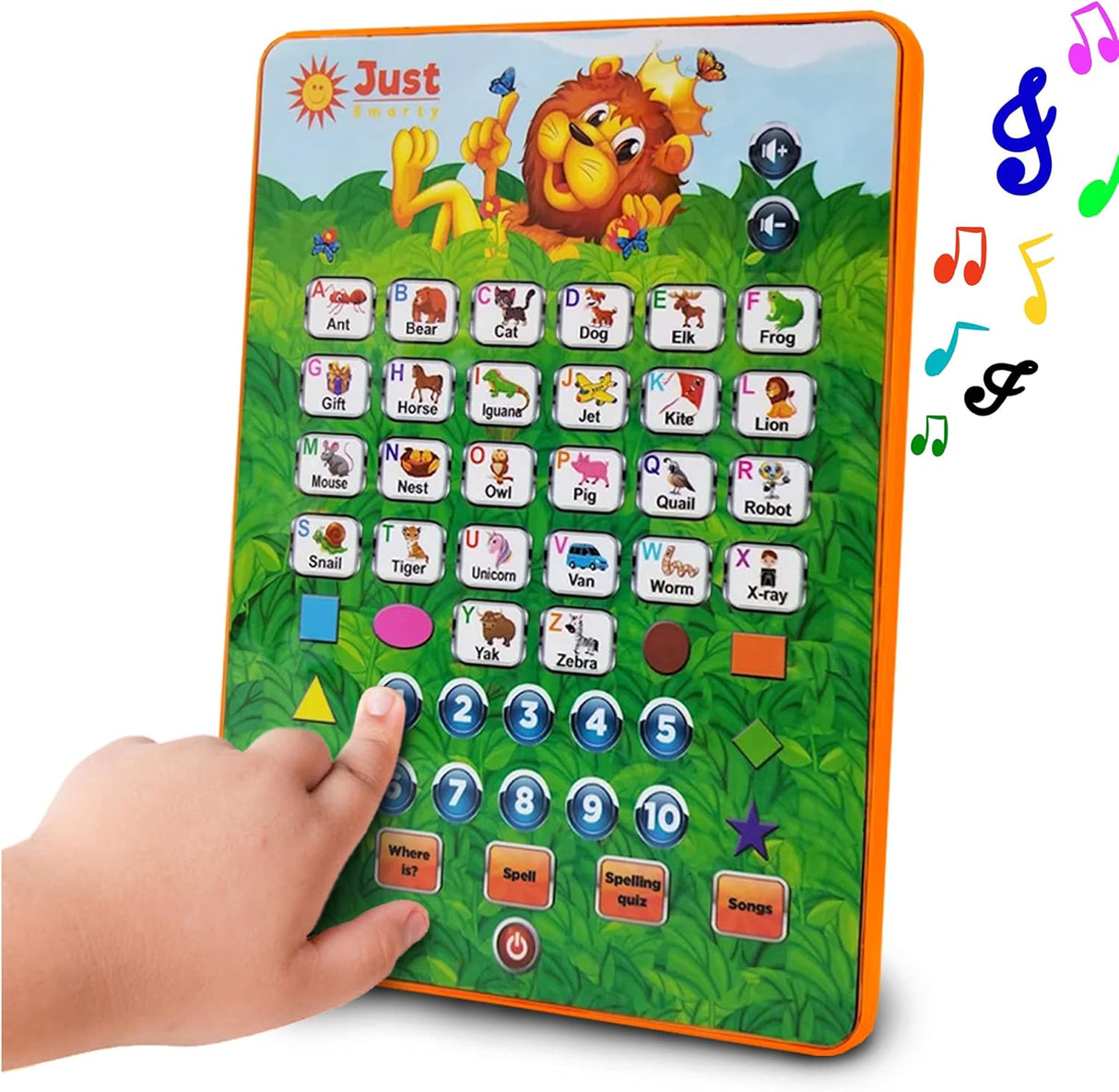 Tablet Interactiva Just Smarty para Aprender Letras y Números