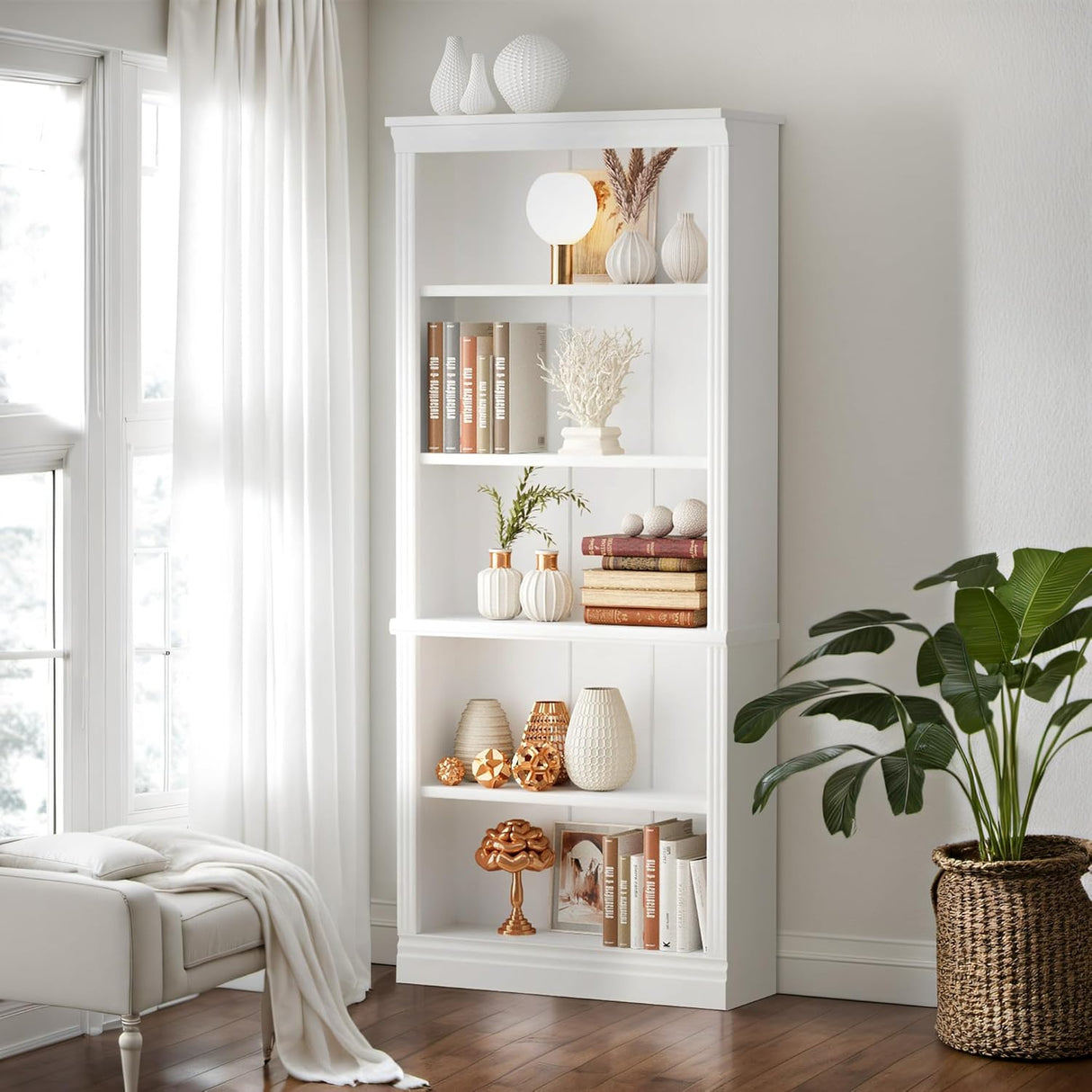 Estantería Alta Furniwell de 5 Estantes, 72 para Almacenaje