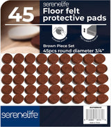 Almohadillas de fieltro para muebles Serenelife, 45 protectores