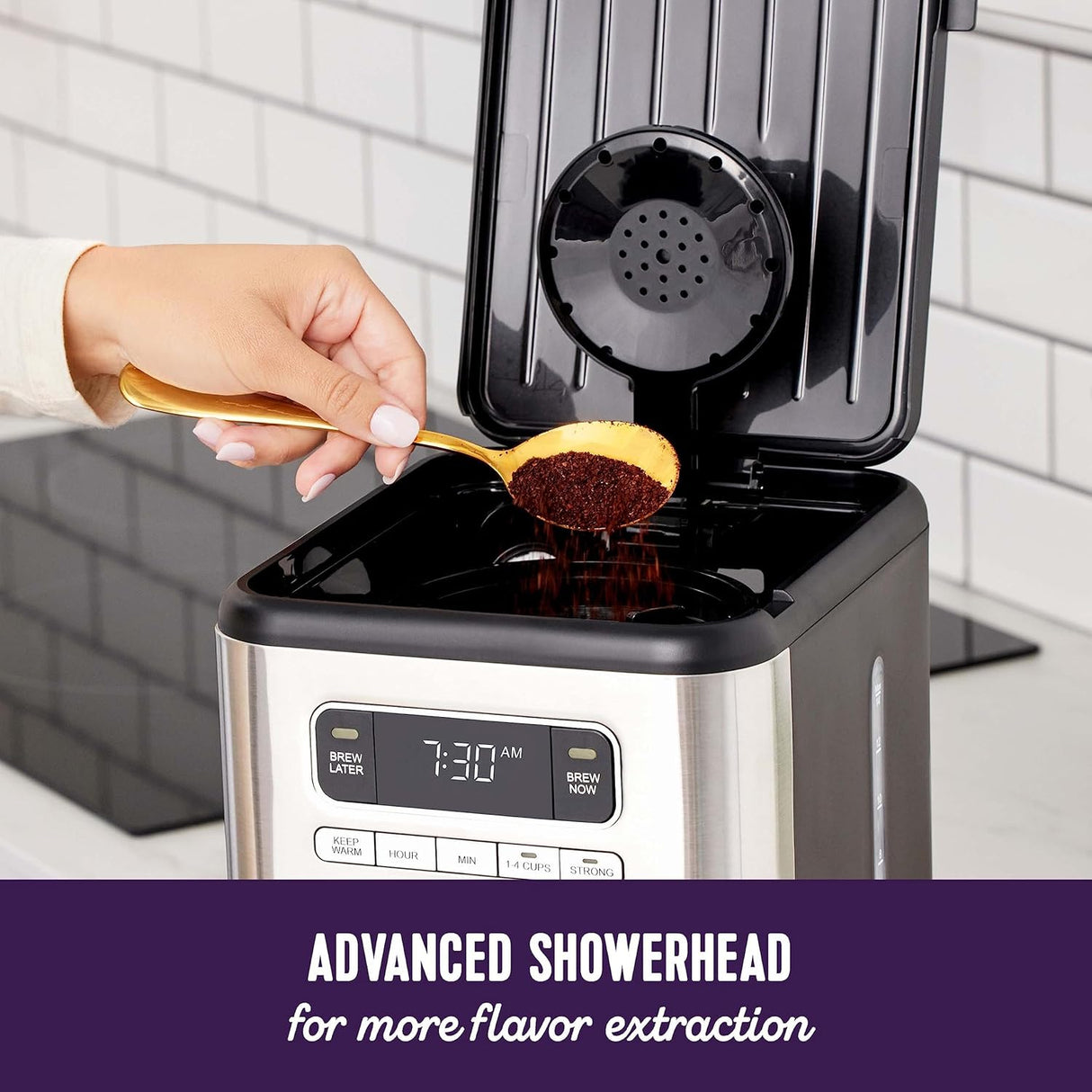 Cafetera Programable Mr. Coffee 14 Tazas de Acero Inoxidable