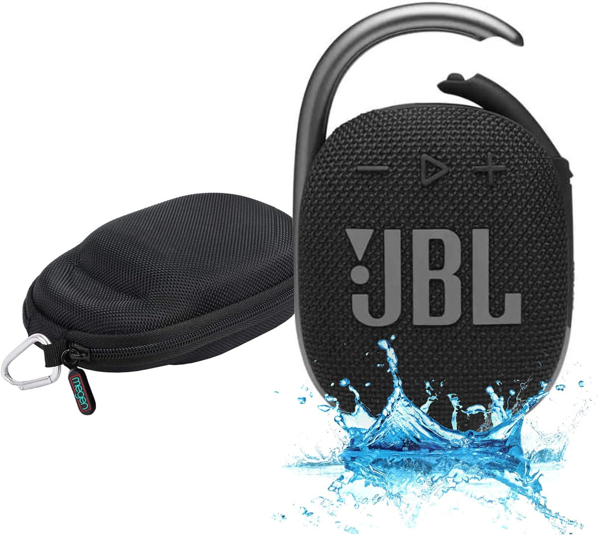 Altavoz Bluetooth JBL Clip 4 a Prueba de Agua + Funda Megen