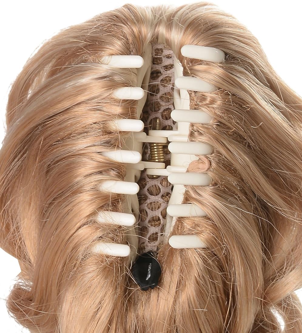 Fibra sintética Natural Textured Curly Ponytail Clip