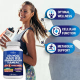 Suplemento Musgo marino 3000 mg Aceite de semilla negra