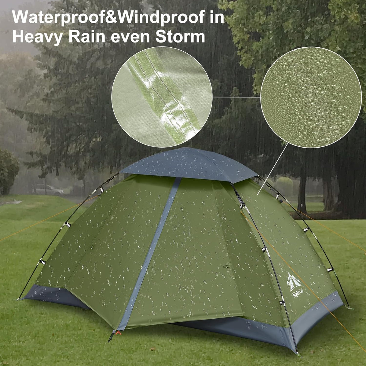 Tienda Nocturna - Tienda de Camping 1-2 Personas, Impermeable