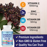 Suplemento 8 en 1 con Saúco Vitaminas y Minerales
