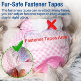 Pet Soft Pañales para perros femeninos –12 piezas (XS, rosa)