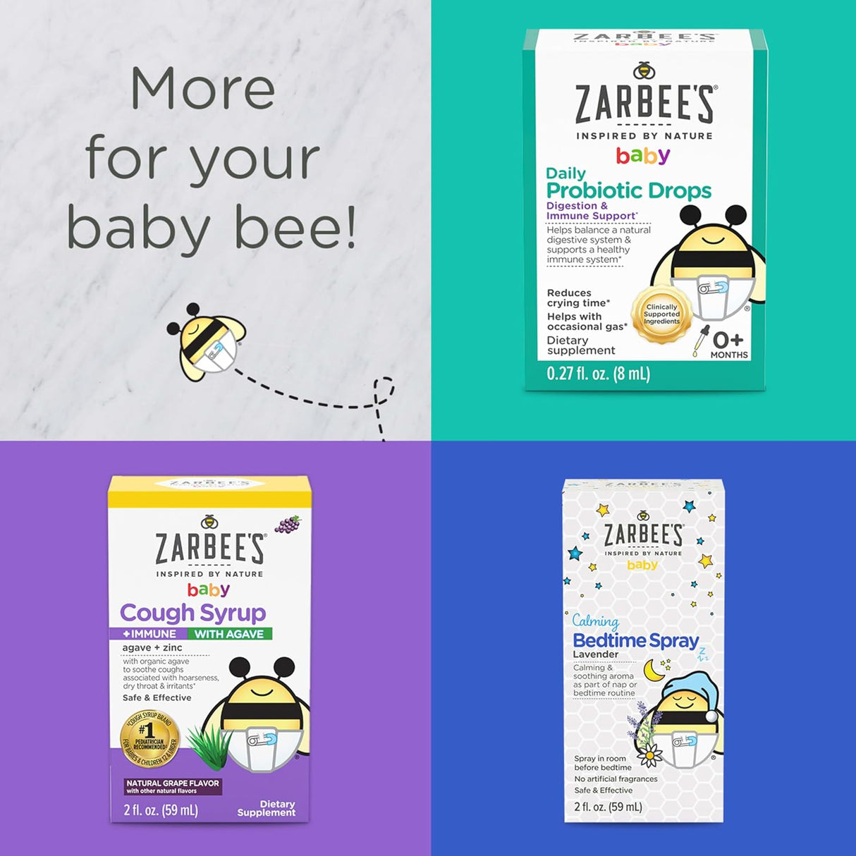 Gotas de Vitamina D para Bebés Zarbee's, 400IU, 0.47 Fl Oz