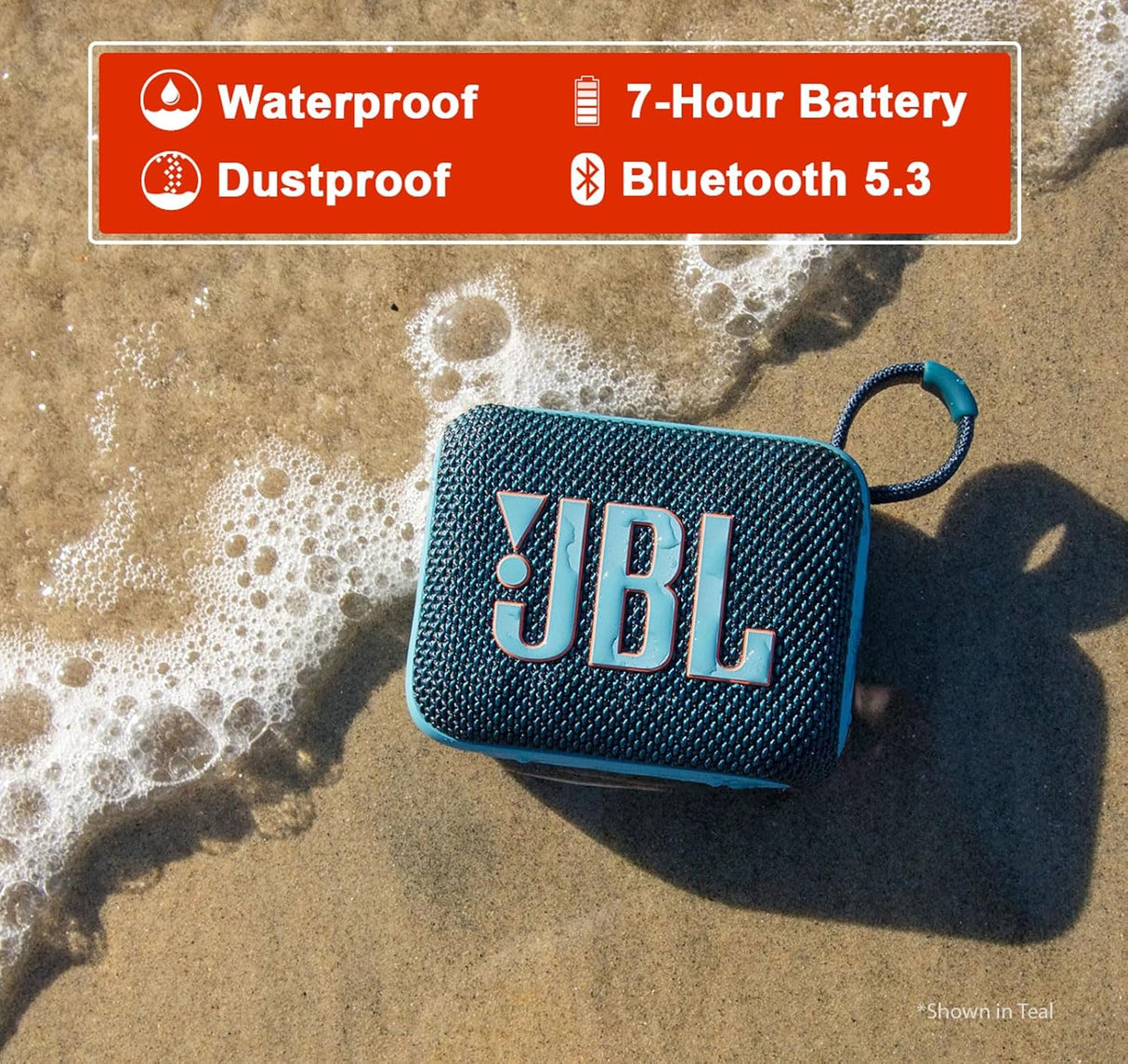 JBL GO 4 Altavoz Bluetooth Portátil + Funda Divvi GO Hardshell