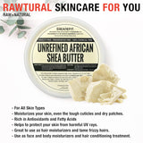 Manteca de Karité Africana Cruda, Hidratante Natural Diario