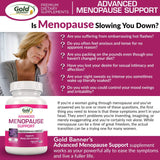 Apoyo avanzado para la menopausia de 60 cápsulas Gold Banner