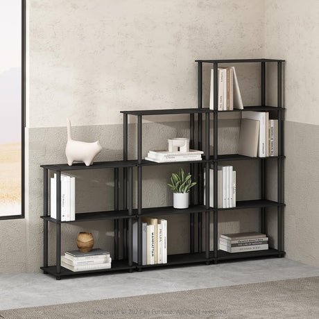 Estante Multipropósito Furinno 4 Niveles, Tubos Redondos, Modelo