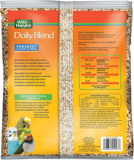 Wild Harvest P-A1907 Wh Mezcla diaria Perico alimento