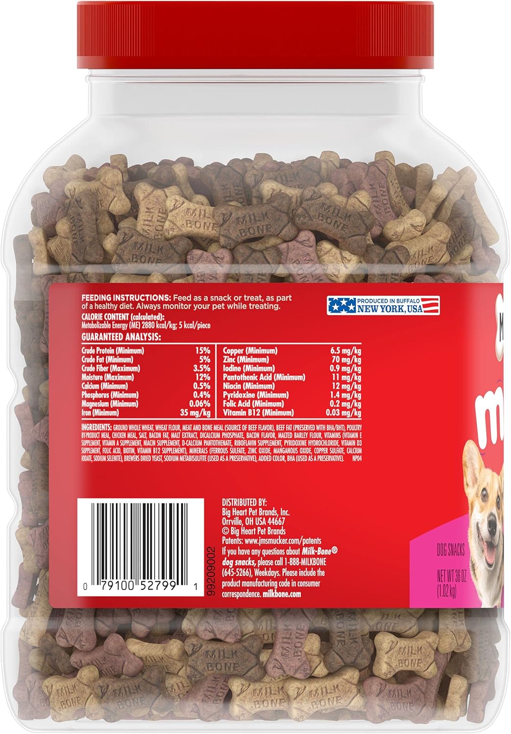 Aperitivos de sabores para perros de la marca Milk-Bone