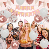 Decoración de Cumpleaños con Globos y Mariposas para Mujer y Niña
