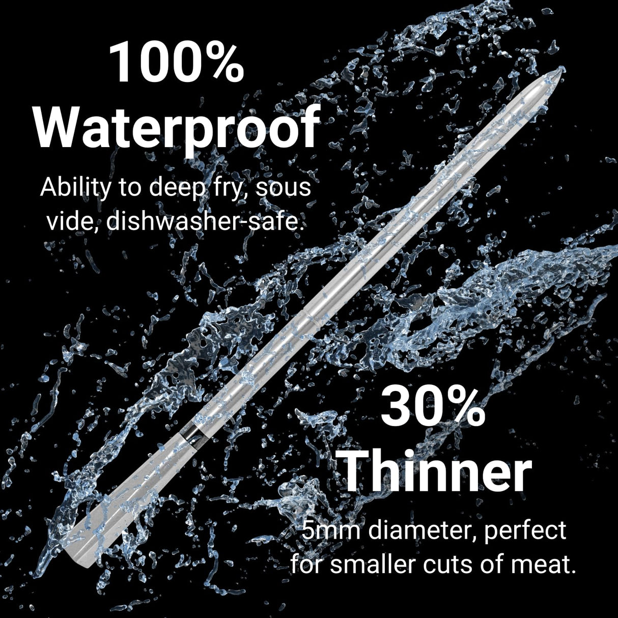 Termómetro de carne inalámbrico MEATER Pro | 1000°F, Bluetooth
