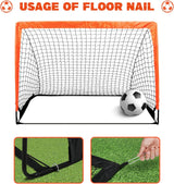 Simple Deluxe Portería de fútbol portátil plegable