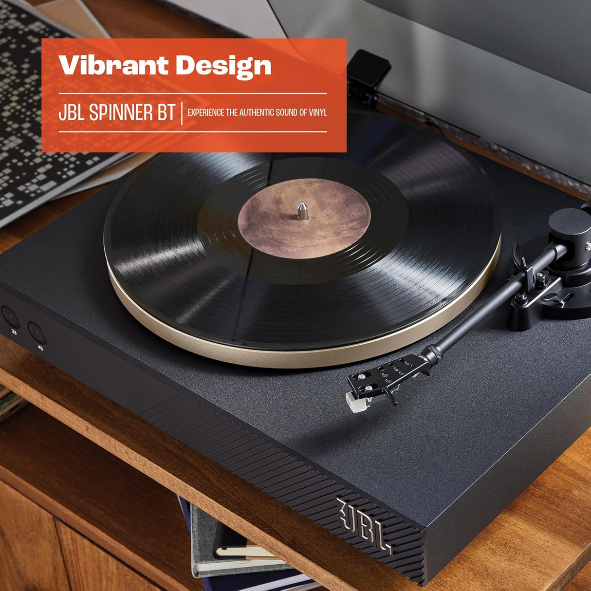 JBL Spinner - Tocadiscos Bluetooth AptX-HD, Modelo Spinner
