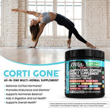Corti Gone Suplemento para Cortisol Mujer | Maca, Ashwagandha