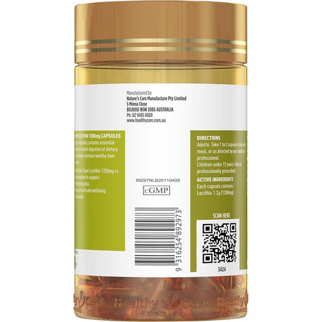 Suplementos Lecitina 1200mg 100 caps   aceite de pescado