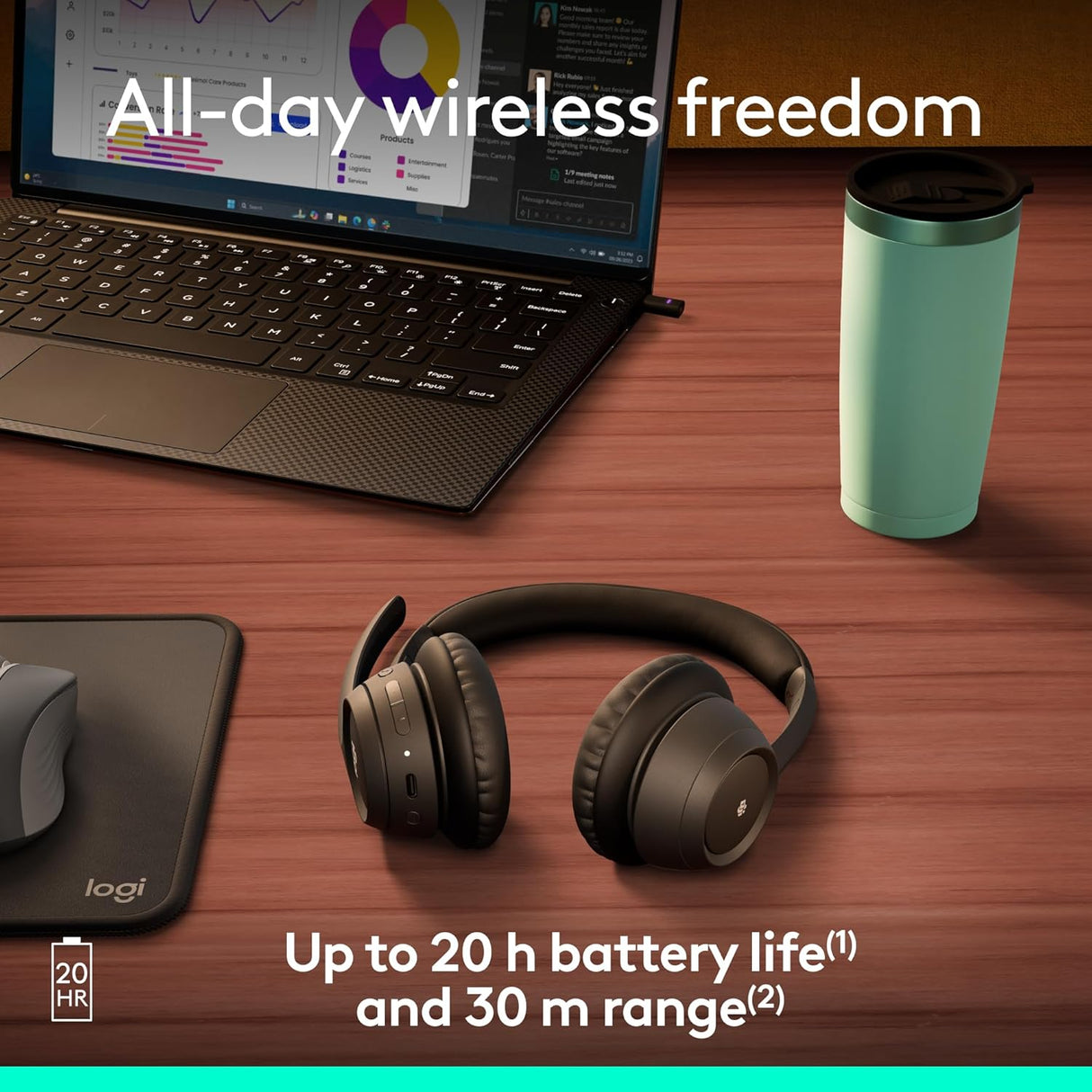 Auricular Bluetooth Logitech Zone 305, para Microsoft Teams
