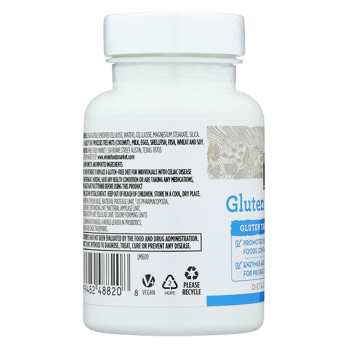 Suplemento enzimas digestivas de gluten 60 unidades