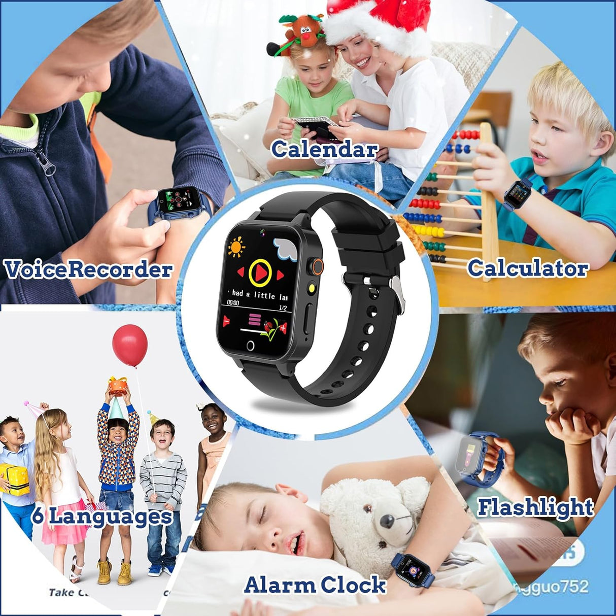 Reloj Inteligente para Niños Goodatech, 26 Juegos, Cámara HD