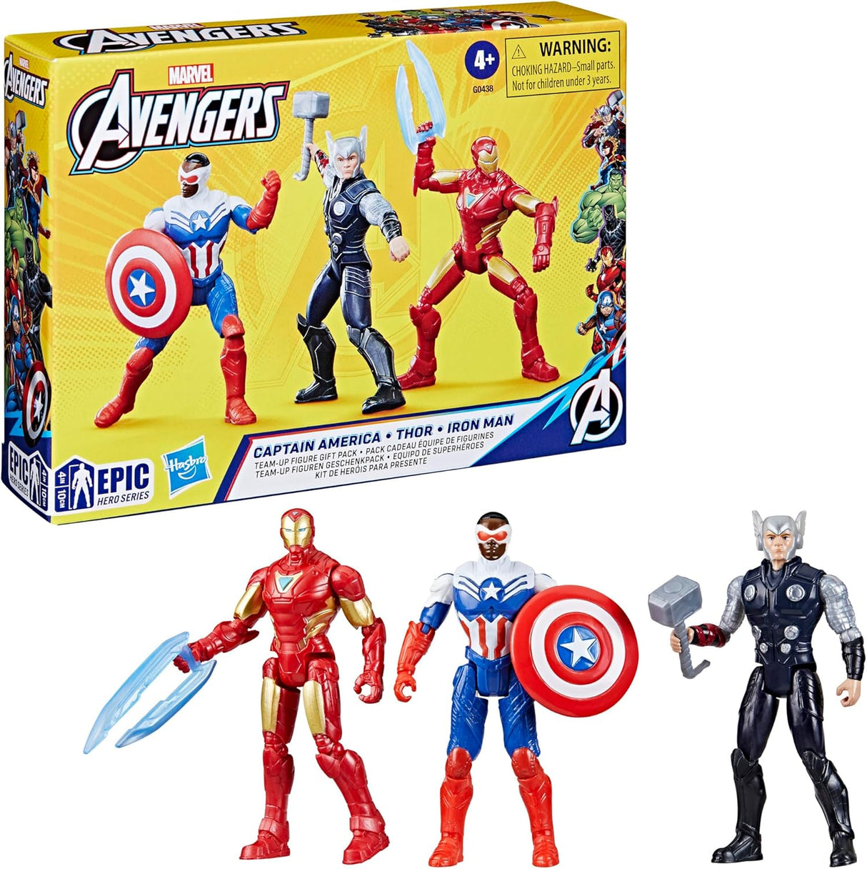 Paquete de Héroes Épicos, Figuras de Acción 10cm, Avengers