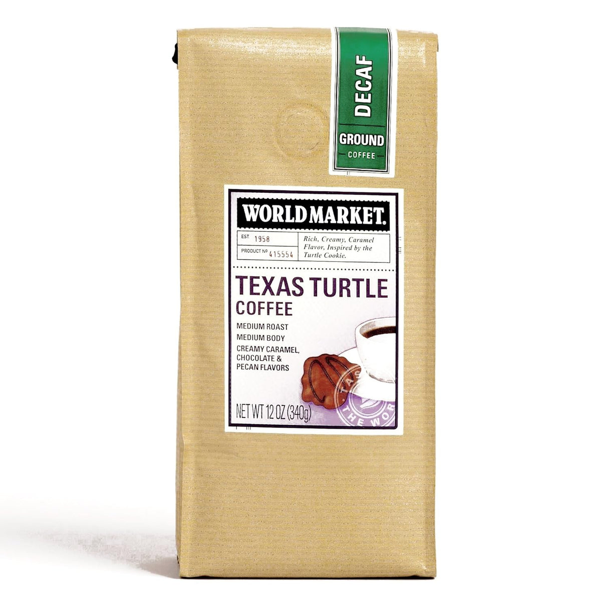 Café Decaf Texas Turtle Blend - Sabor Dulce y Suave 1 Pedido