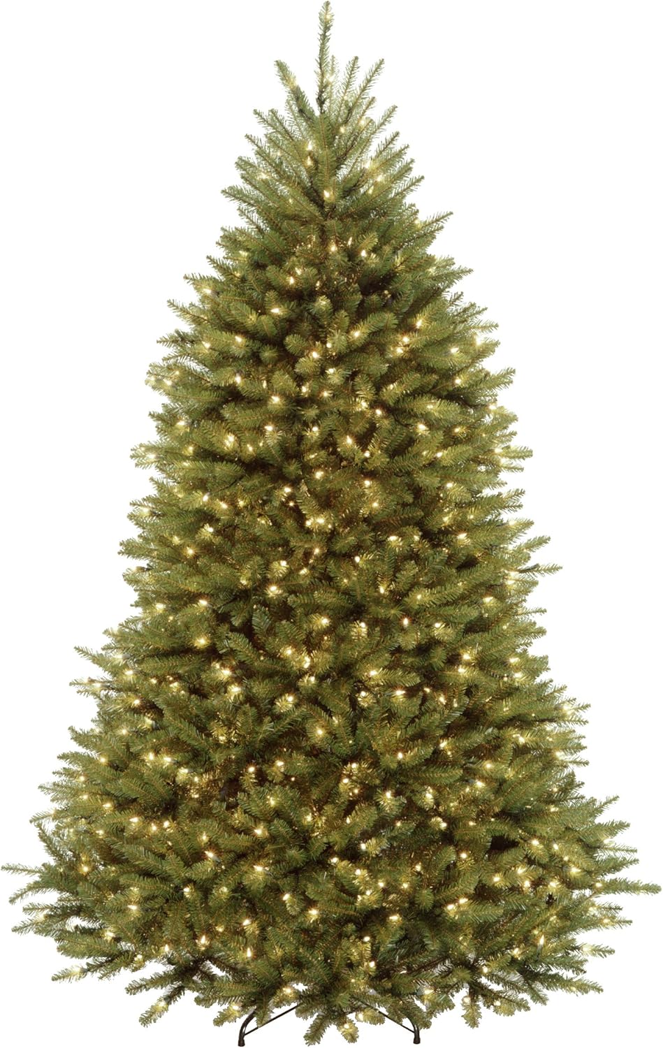 Árbol de Navidad artificial preiluminado, luces LED de doble color