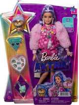 Barbie Extra Muñeca y Accesorios con Pelo Largo y Perrito
