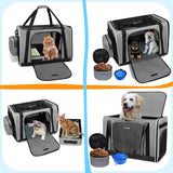 Transportín grande para mascotas Petskd, 24x17x17, 2 gatos