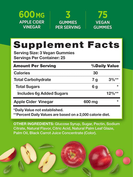 Suplementos Nature's Truth Vinagre de sidra de manzana