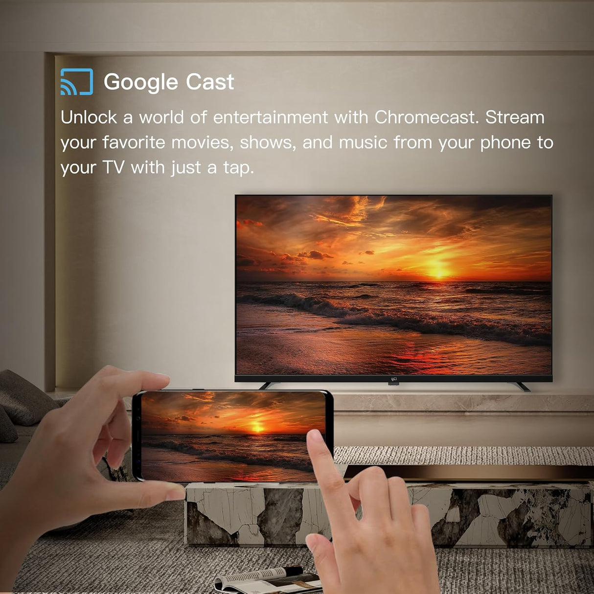 Televisor Smart FPD 32 HD 720p, Google TV, HDR 10, CG32-P3