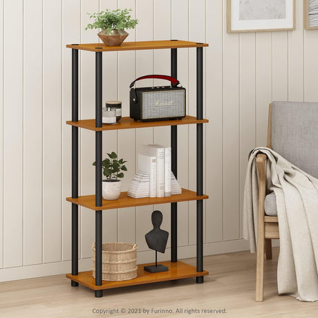 Estantería Multipropósito 4 Niveles Furinno Modelo 99557LC/BK