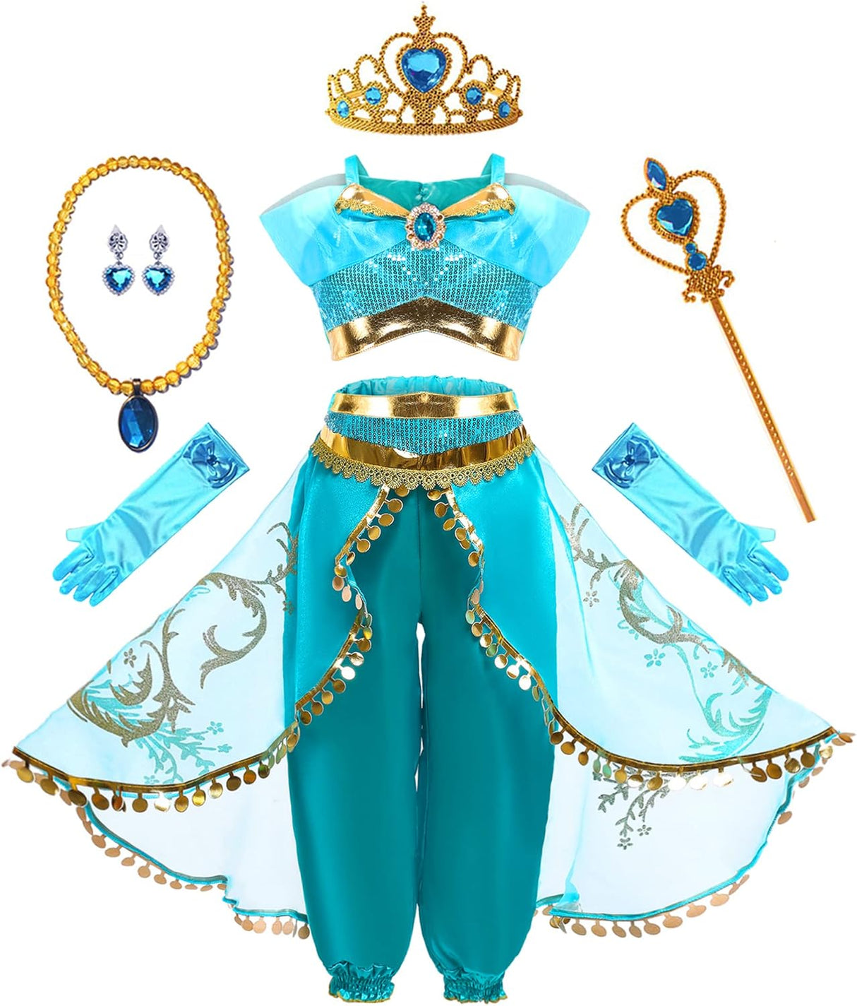 Disfraz de Princesa Árabe para Niñas - Fantasía Halloween 2023