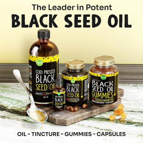 Gummies de Aceite de Semilla Negra MAJU, 500mg, 90ct