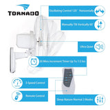 Ventilador de pared Tornado 2 Pack 16 con control remoto 2650 CFM