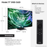 Televisor OLED 77 4K Samsung S90D con Dolby Atmos y Alexa