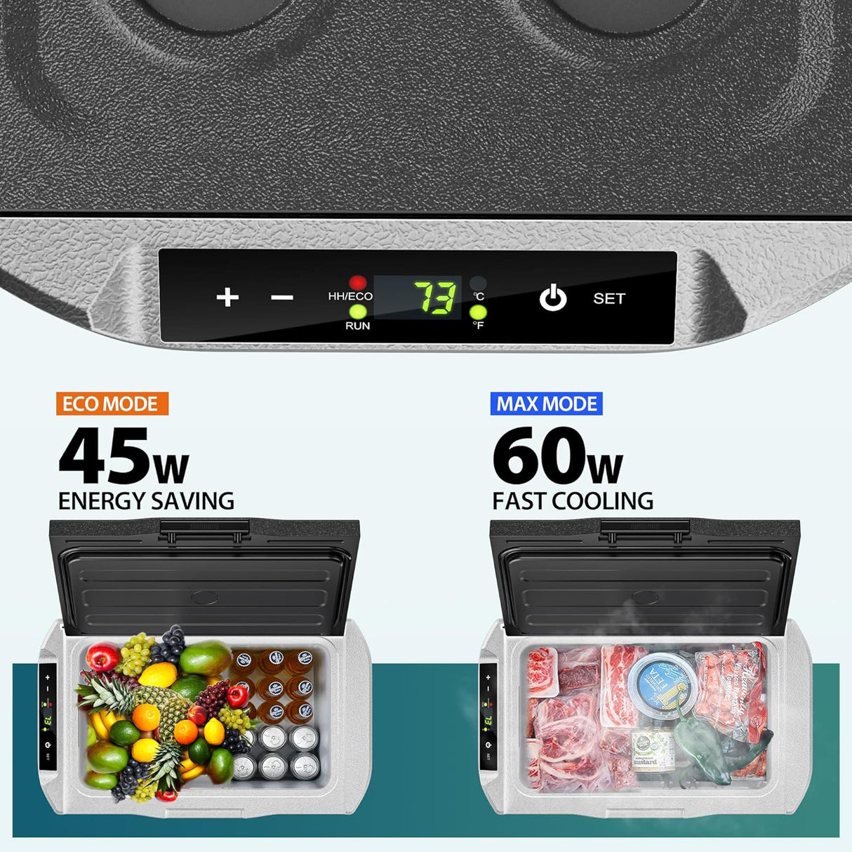 Refrigerador de 12 voltios de automóvil congelador portátil